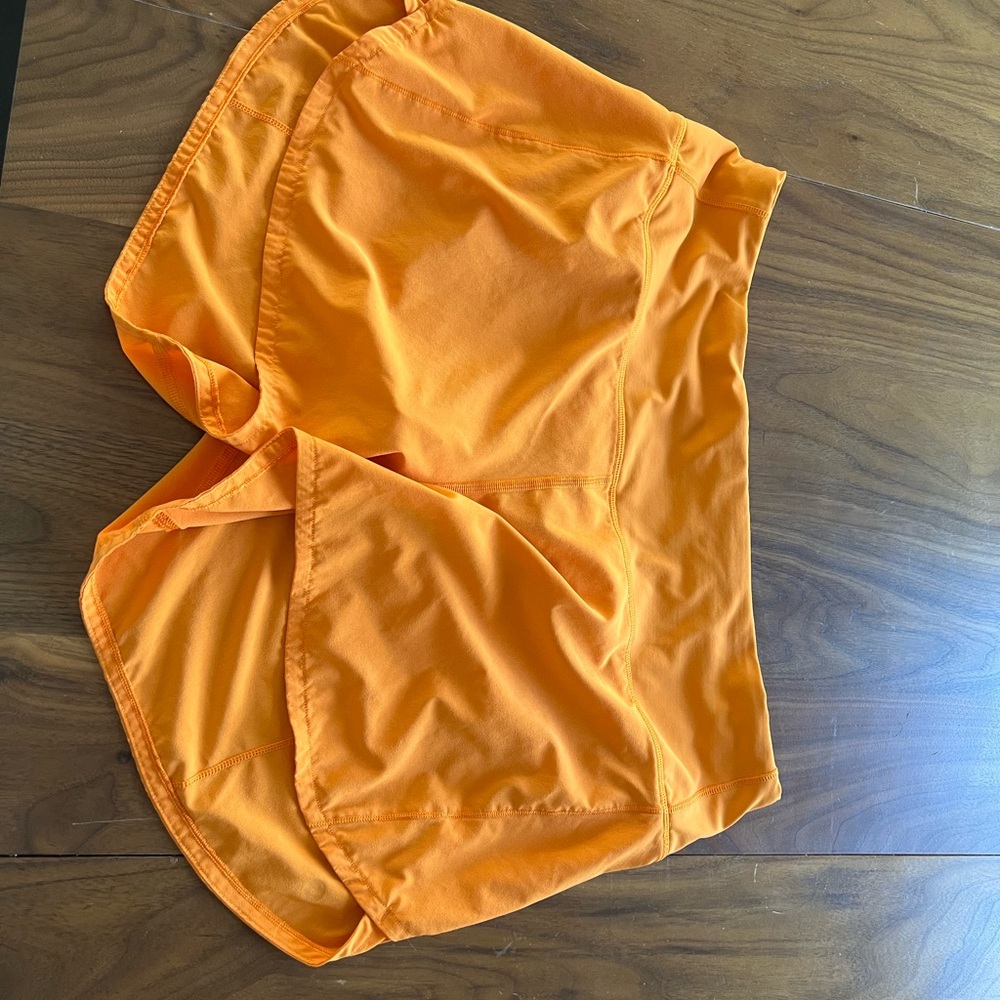 lululemon athletica Orange Athletic Shorts